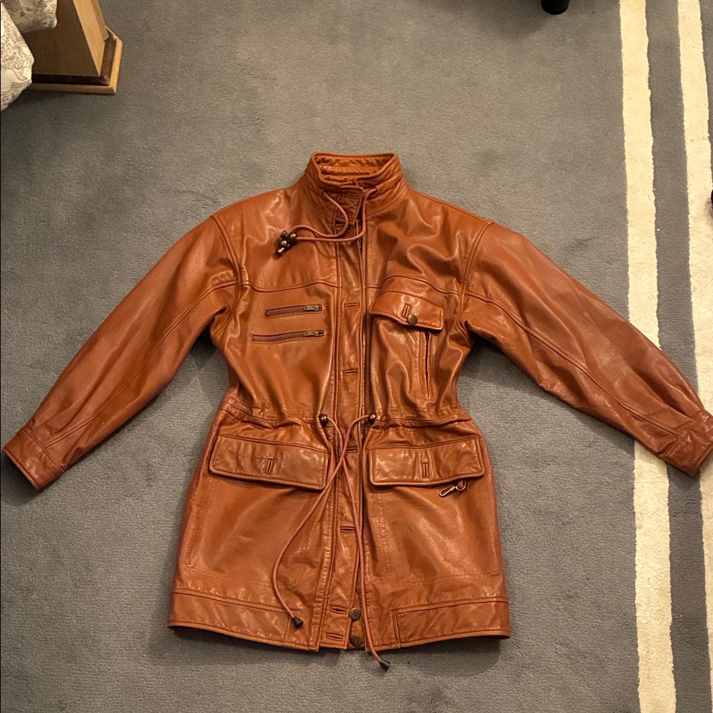 “Together” Tan Vintage Utility Jacket for Women